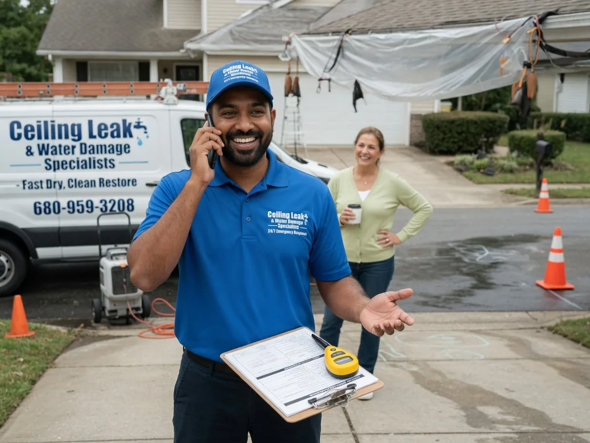 Ceiling Leak Cleanup Woodbury, GA FAQs